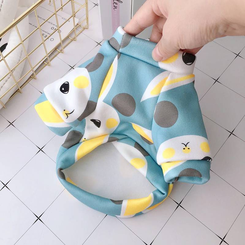 Áo len giữ ấm thú cưng họa tiết hoạt hình dễ thương thời trang