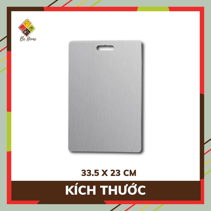 Thớt inox 304 BEHOME Thớt cao cấp Kháng Khuẩn Cường Lực- Vệ Sinh Dễ Dàng- Rã Đông Nhanh - Chống Ẩm Mốc