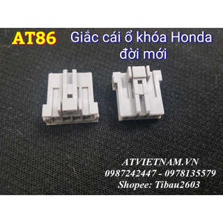 Nhựa giắc đầu ĐỰC ổ khóa Honda - AT86 ( 1 bịch /10 cái)