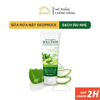 Sữa rửa mặt nha đam Deoproce 170g Hàn Quốc, làm sạch diu nhẹ và chăm sóc da mặt