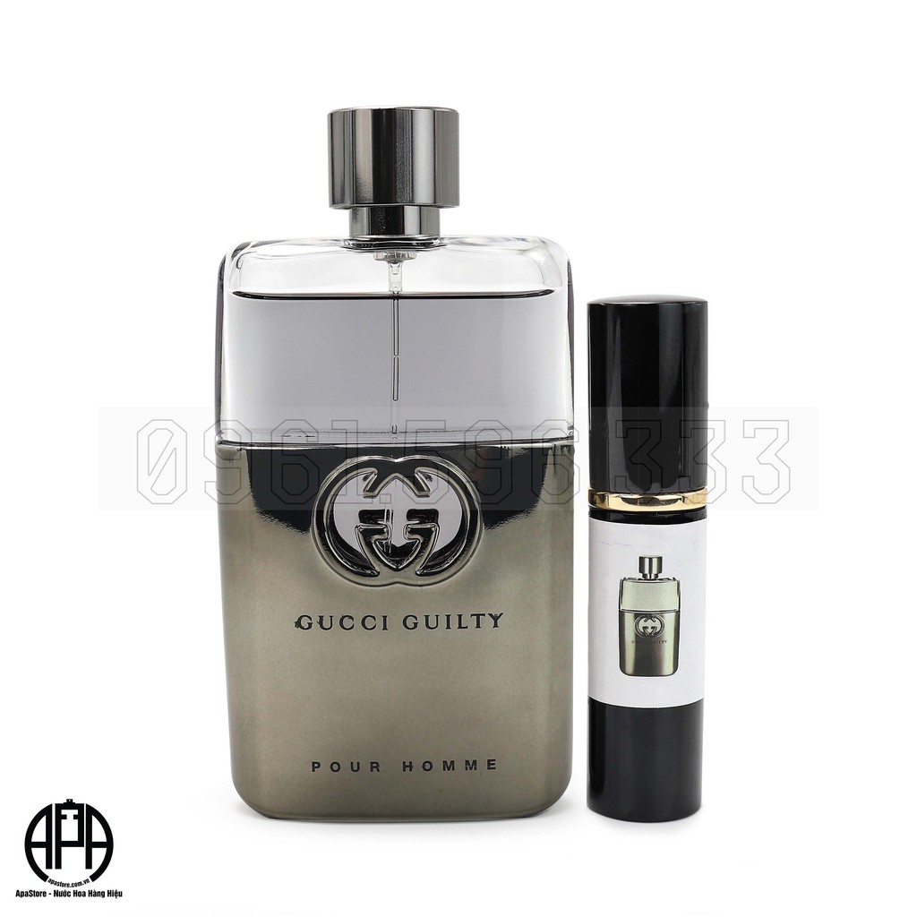 Nước Hoa Nam 𝗚𝘂𝗰𝗰𝗶 Guilty Pour Homme EDT Chai 10ml, Cuốn Hút Sang Trọng