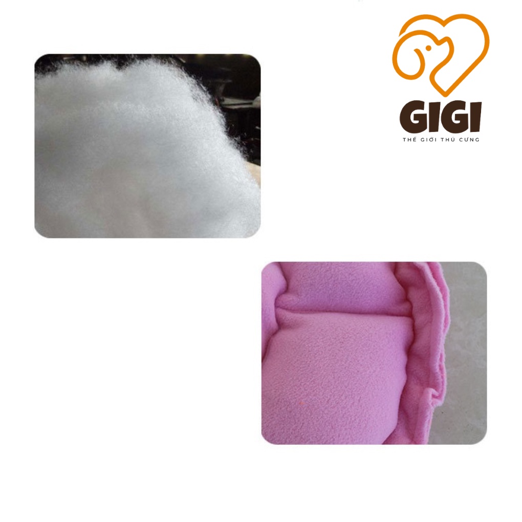 Nệm ngủ ruột bông cho chó mèo hình tròn dây rút giao ngẫu nhiên phụ kiện thú cưng giá rẻ - GiGi Pet Shop