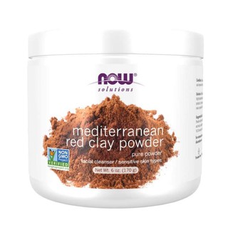  Red Clay Powder - Green European Clay Mask Powder -  Bột Đất Sét Đỏ & Xanh detox da - Now Foods  Mỹ  