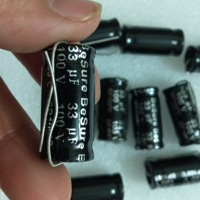 Tụ loa 2 đầu 33uf 100v combo 10 cái