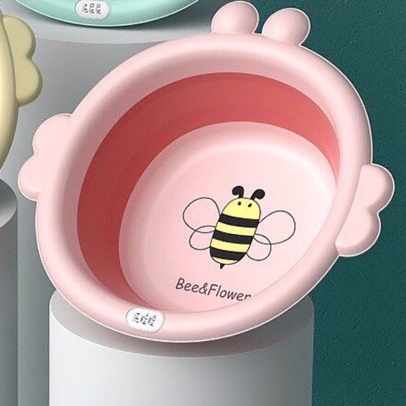Chậu rửa mặt gấp gọn hình ong cho bé