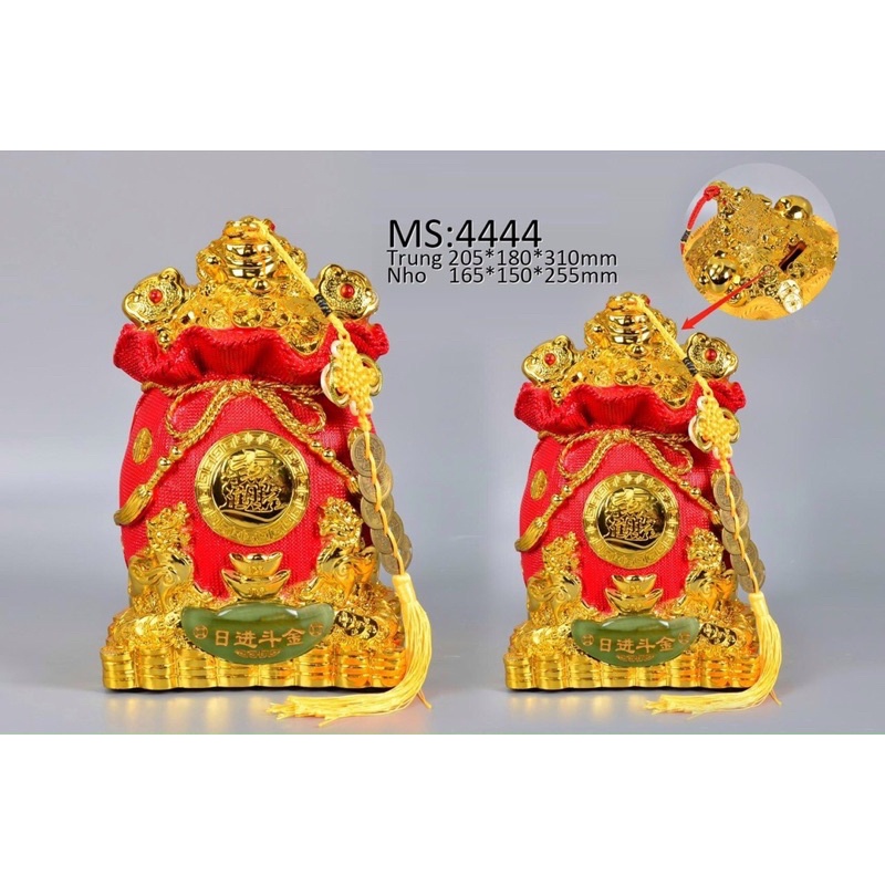 Túi Tài Lộc Chêu Tài Phong Thuỷ - Ống Tiết Kiệm Túi Tiền Kim Nguyên Bảo