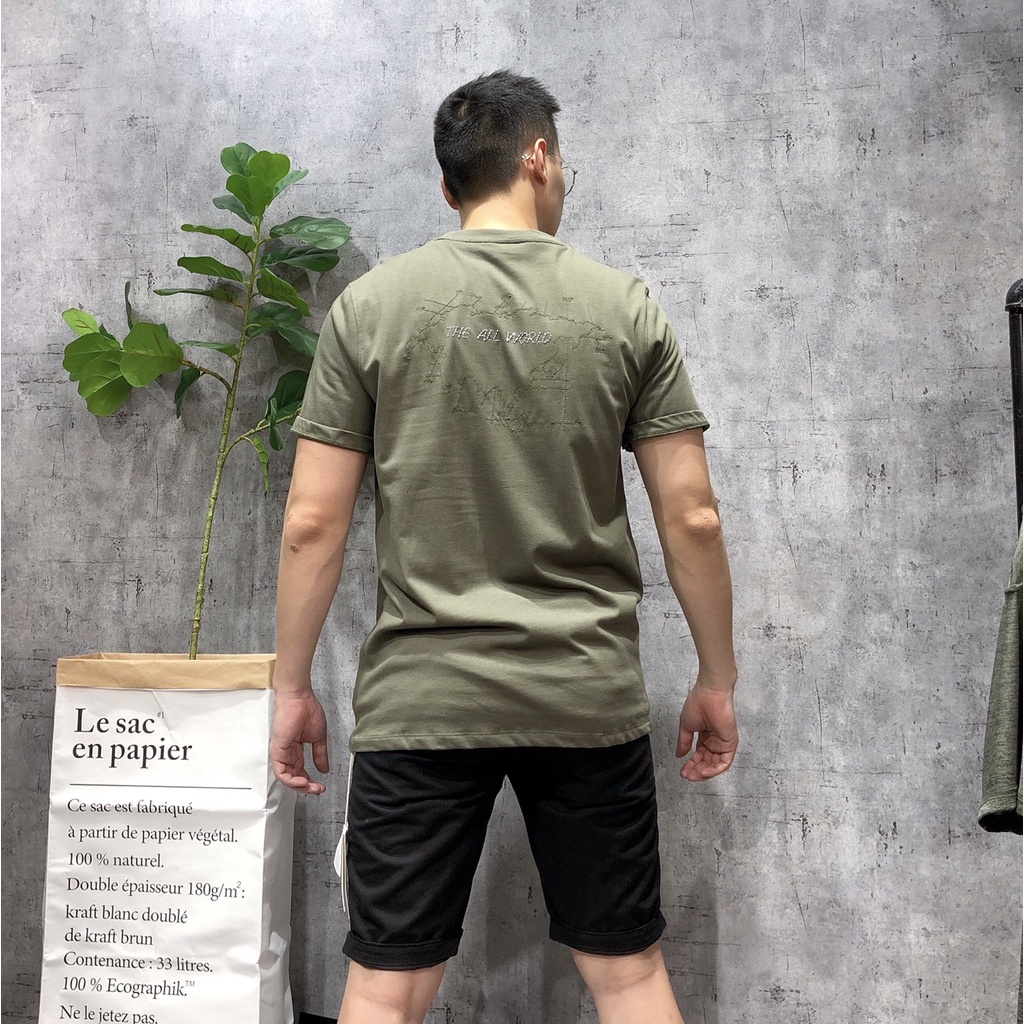 Áo phông nam bigsize ngắn tay unisex không cổ bigsize nam cotton APQZ02