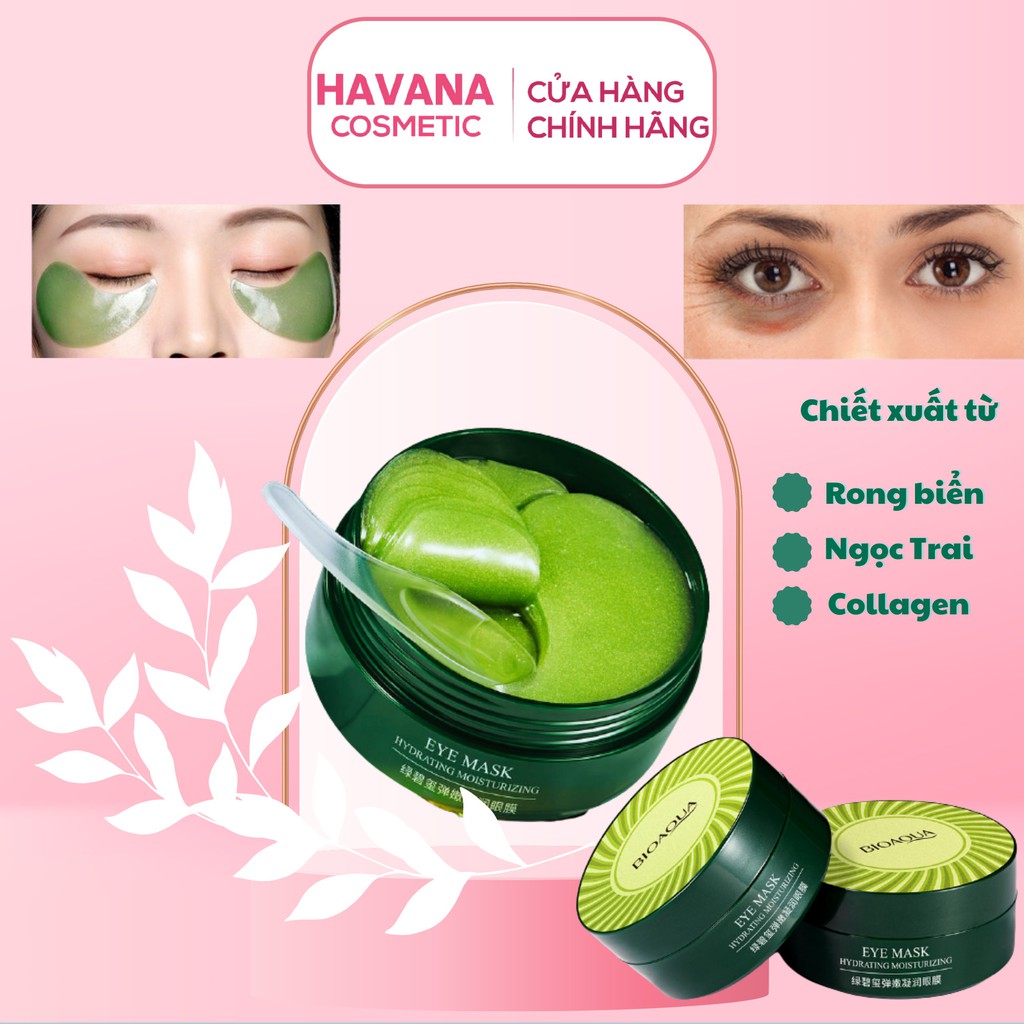 Mặt nạ mắt Bioaqua giảm thâm quầng mắt cung cấp collagen  60 miếng