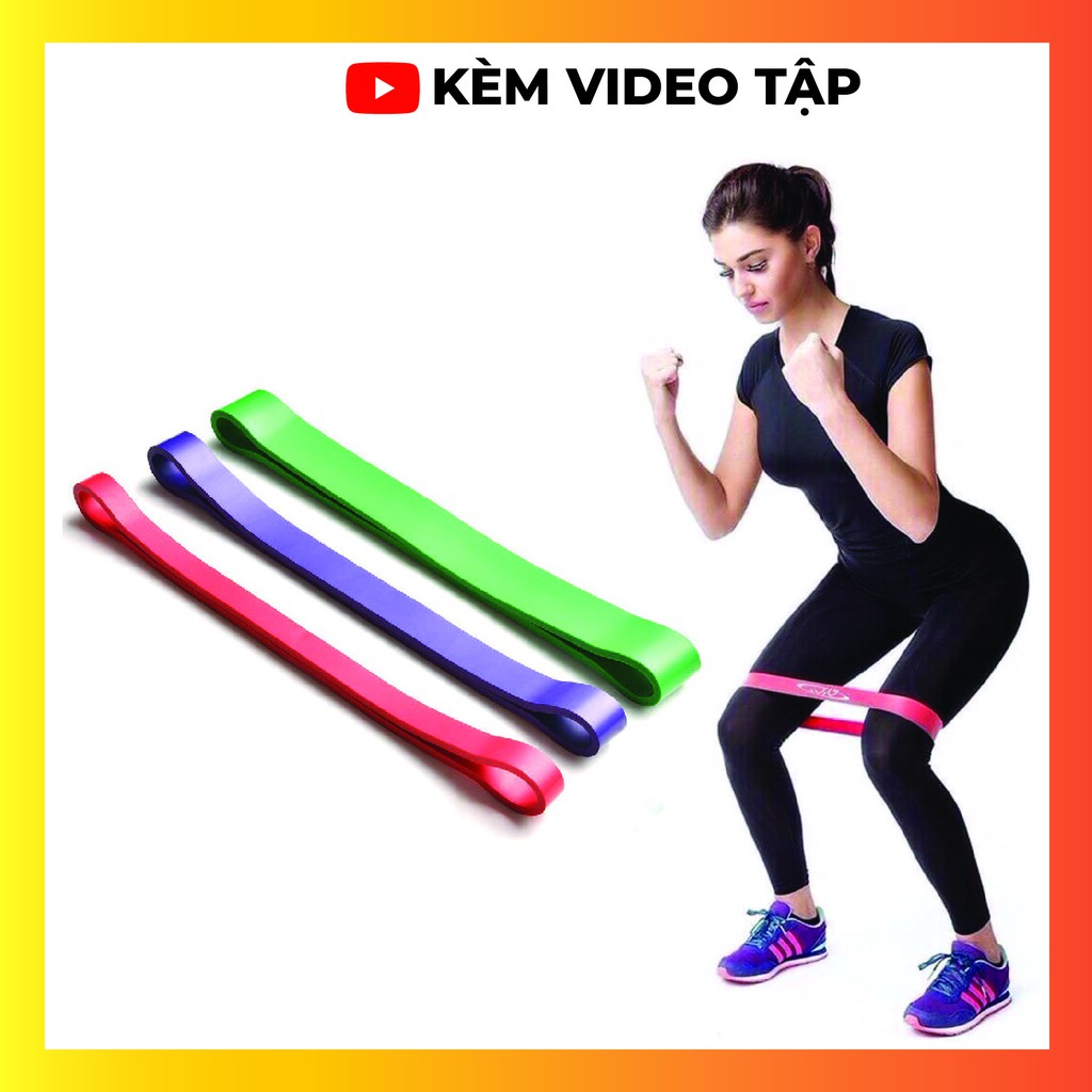 Dây kháng lực tập gym tập mông chân super band dụng cụ tập gym tại nhà cho nữ A1003