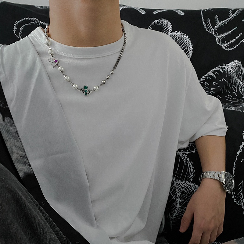 Vòng cổ Thép Titan Mặt Hình Xương Rồng Thời Trang Hip Hop