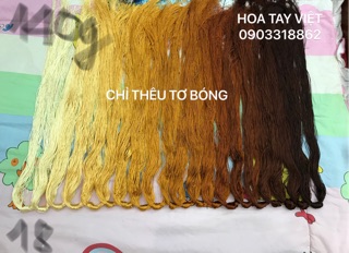 SET CHỈ THÊU TƠ BÓNG SỐ 18 (160gam)
