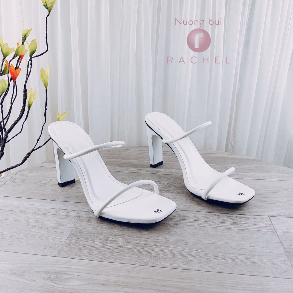 Guốc Sandall cao gót nữ quai mảnh siêu xinh cao 9cm - B41