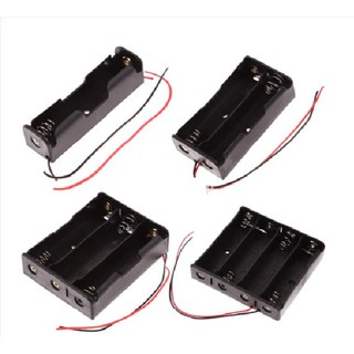 Đế gắn pin 18650 có lò xo, dây hàn sẵn và lỗ bắt vít 1 Cell 2 Cell & 4 Cell