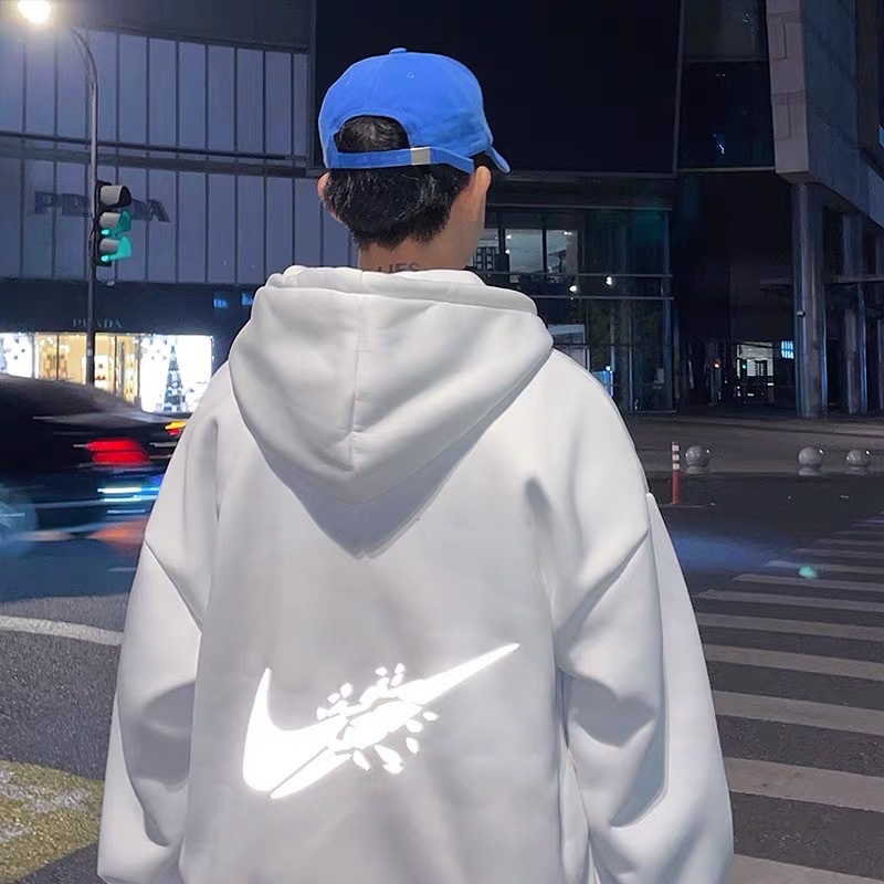 Áo hoodie lice phản quang bạc nam nữ,chất nỉ bông dầy dặn , ao hoodie form rộng phong cách hàn quốc áo hoodie ulzzang