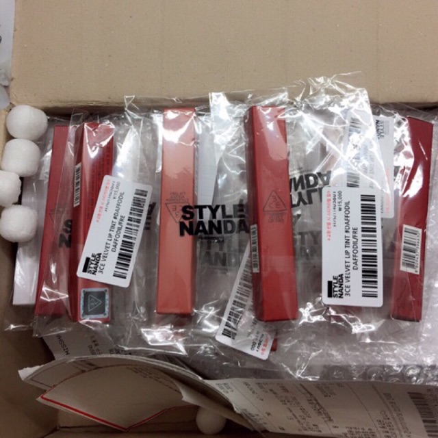 [Được check khi nhận hàng] Son 3ce velvet lip tint Full màu kèm bill 100%auth