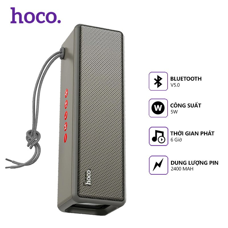 Loa Bluetooth Hoco HC3 V5.0 5W,âm thanh sống động, pin trâu, tương thích nhiều thiết bị