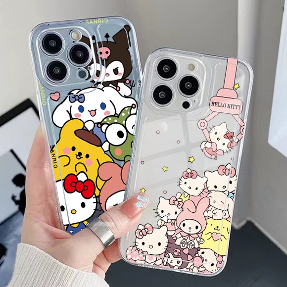 Ốp Điện Thoại TPU Gel Đệm Khí Chống Rơi Hình Kuromi My Melody Hello Kitty Samsung Galaxy S22 Plus Note 20 Ultra 10 S21 FE S20