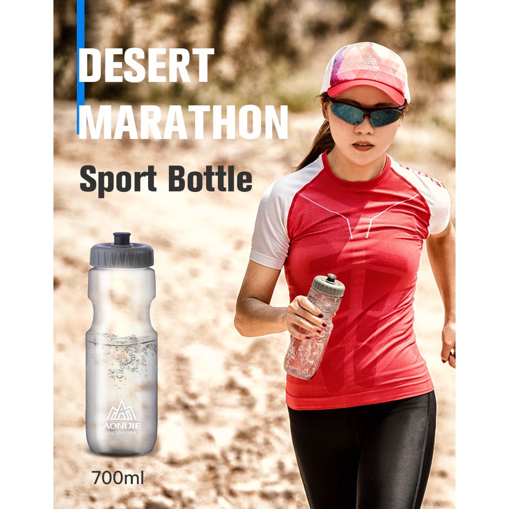 Bình nước thể thao AONIJIE SD33 700ml kèm ống hút trọng lượng nhẹ