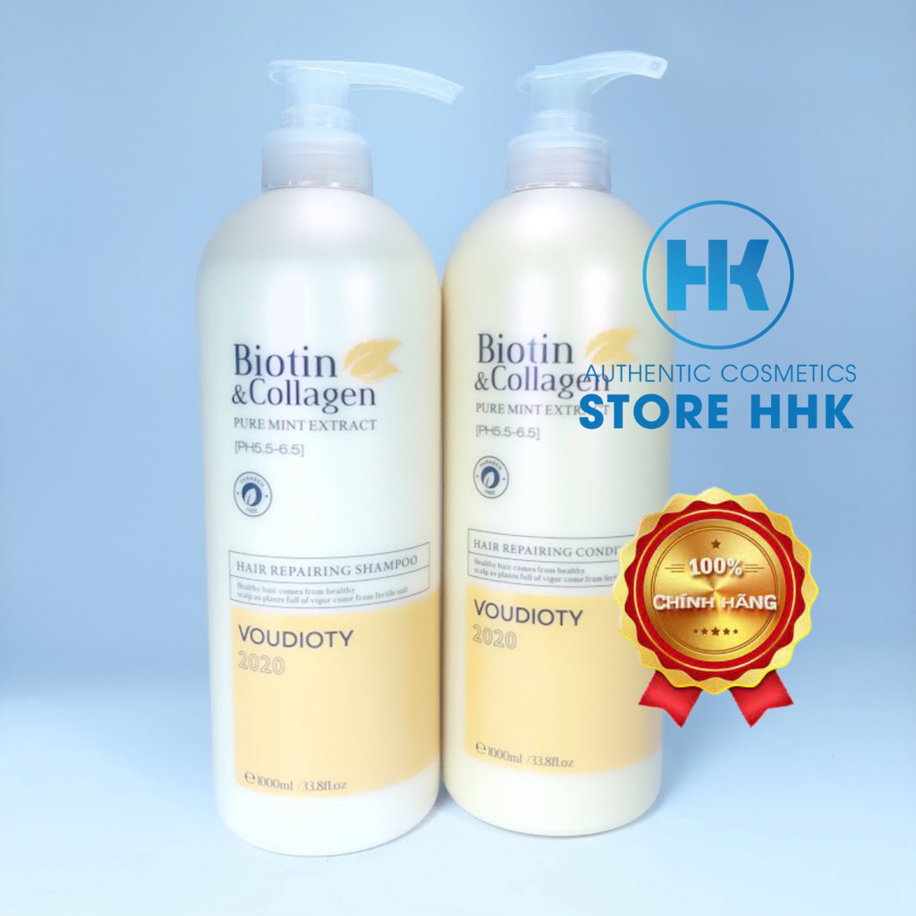 Dầu gội xả BIOTIN COLLAGEN NEW siêu mềm mượt tóc