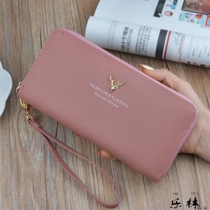 Ví nữ dài cầm tay sừng hươu thời trang SH69