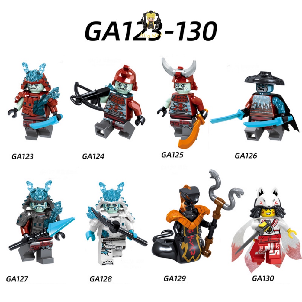 Minifigures Lắp Ráp Mô Hình Nhân Vật Phim Truyện Ninjago Nhân Vật Hồ Ly Samurai GA123-130