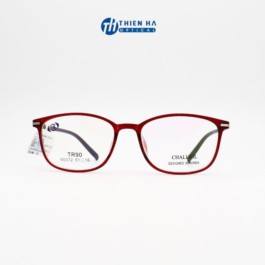 Gọng kính nữ oval THIÊN HÀ OPTICAL chất liệu nhựa dẻo, bền nhẹ, phong cách trẻ trung hiện đại form nhỏ CHALLIOL 60072