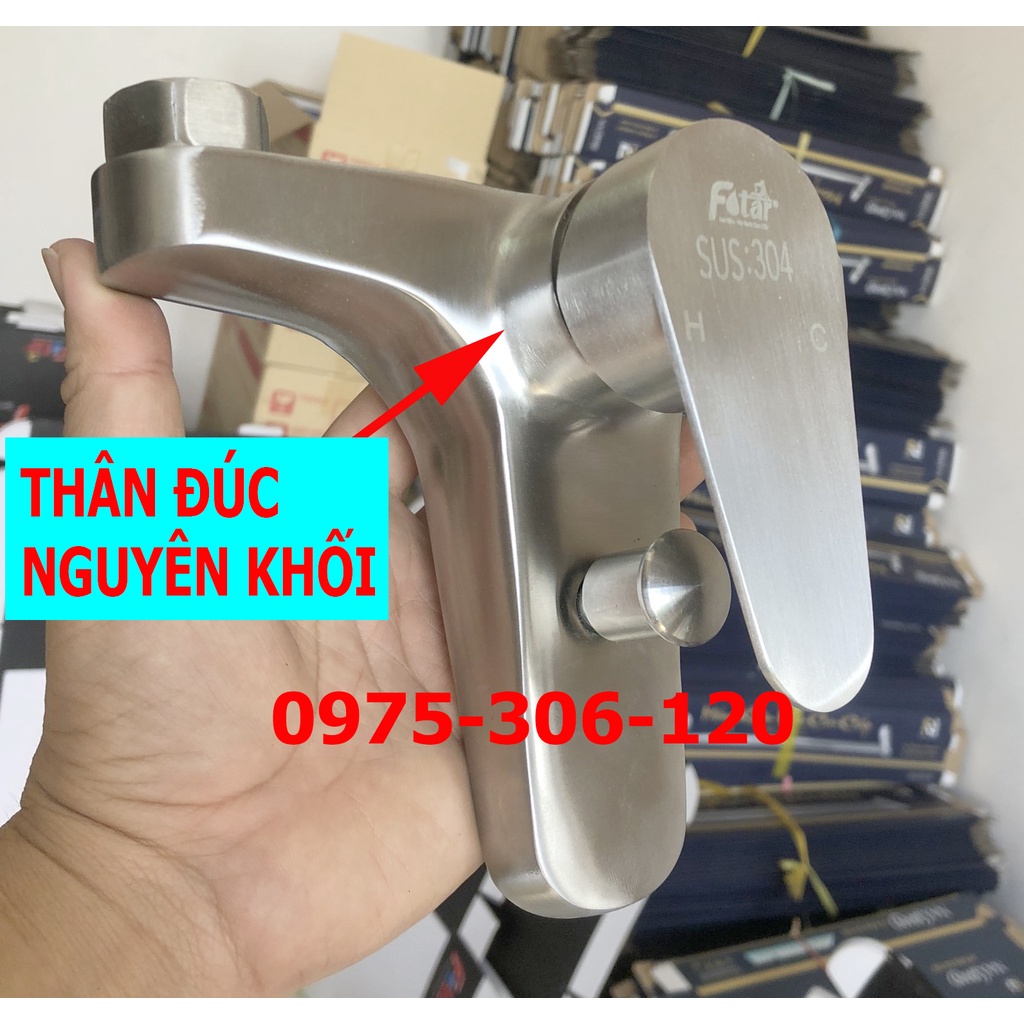 [HÀNG ĐÚC] Củ Sen Vòi Sen Tắm Nóng Lạnh INOX 304 N2002 KHÔNG TAY SEN KHÔNG DÂY,củ tròn nước mạnh inox 304 chuẩn CỦ BÈ