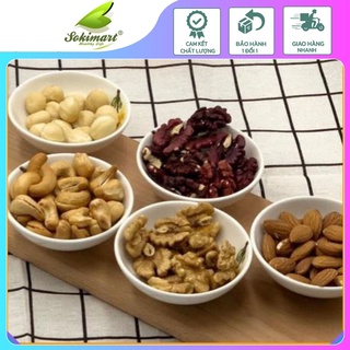 Mixed nuts 5 loại hạt tách vỏ - 250g, 500g hạt nguyên chất ăn liền