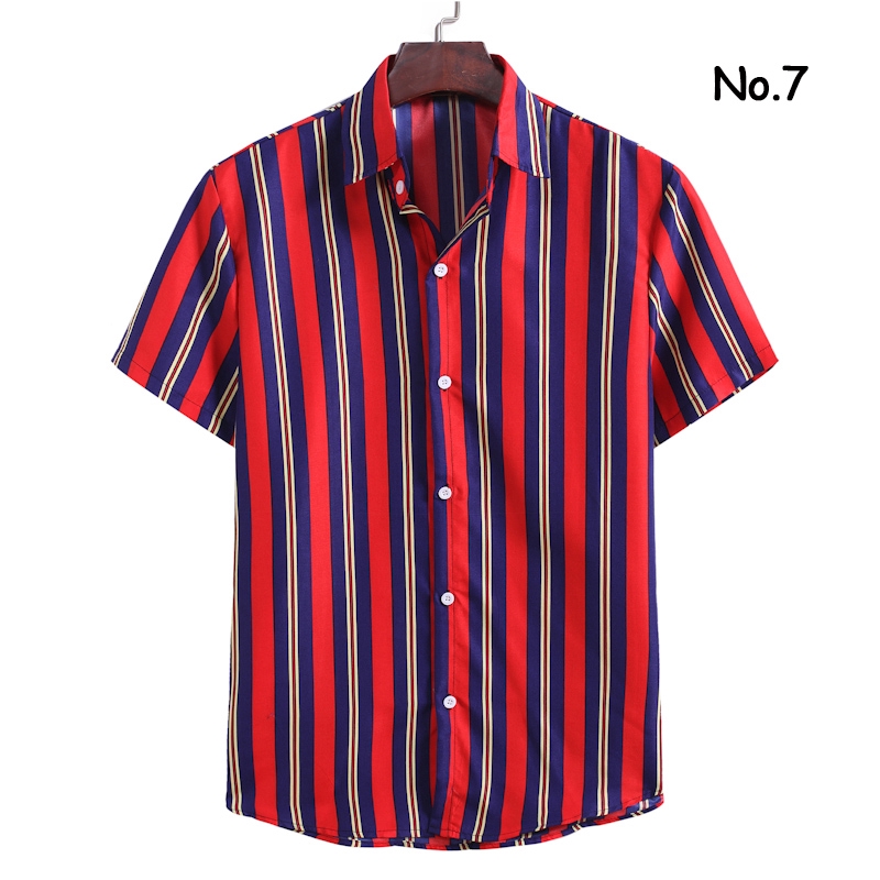 Áo Sơ Mi Tay Ngắn Kẻ Sọc Thời Trang Cho Nam | BigBuy360 - bigbuy360.vn