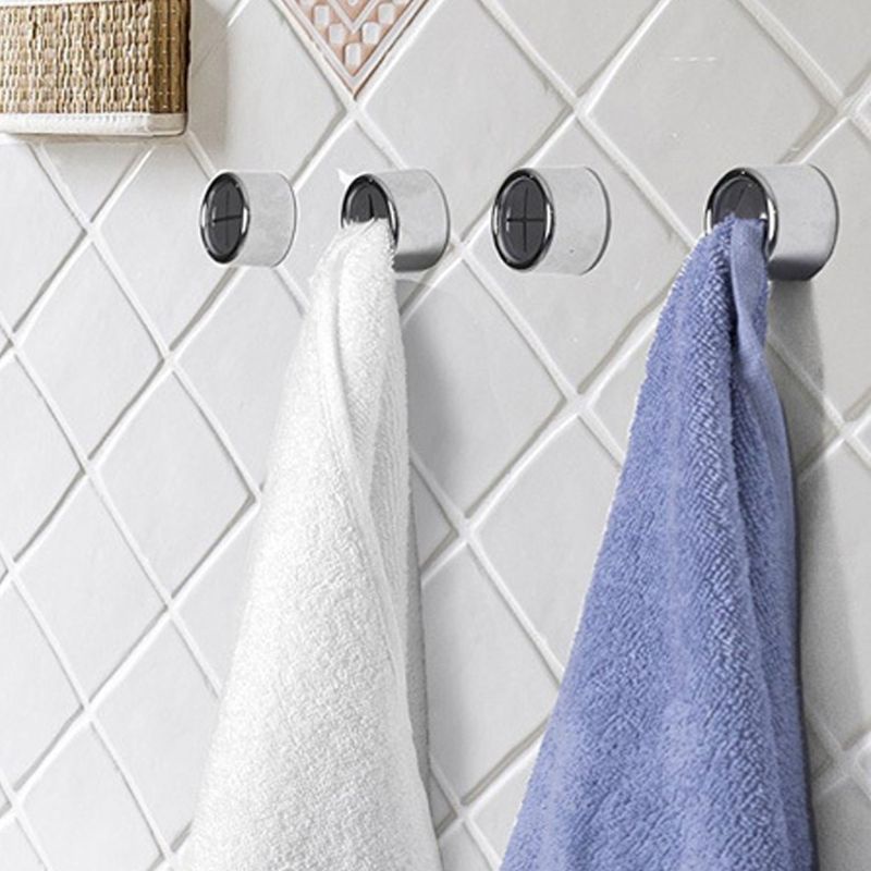 Set 3 Giá Đỡ Khăn Tắm / Đồ Dùng Hình Tròn Gắn Tường Không Cần Khoan Tiện Dụng Cho Nhà Bếp / Nhà Tắm