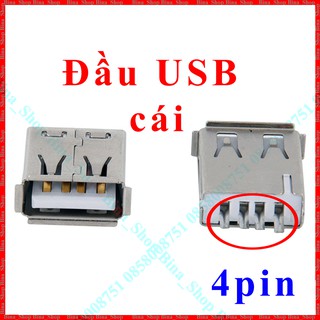 Đầu usb 2.0 đực/cái 4pin tự hàn