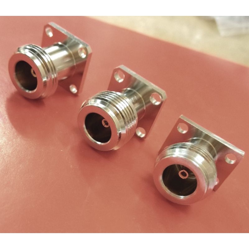 Đầu jack N cái bắt panel mặt bích 4 lỗ vuông 17.5x17.5MM 20x15MM 25x25MM