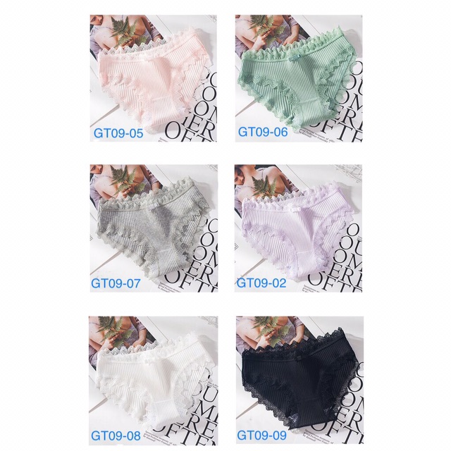 Quần lót nữ sexy sợi tre viền ren cao cấp GT09