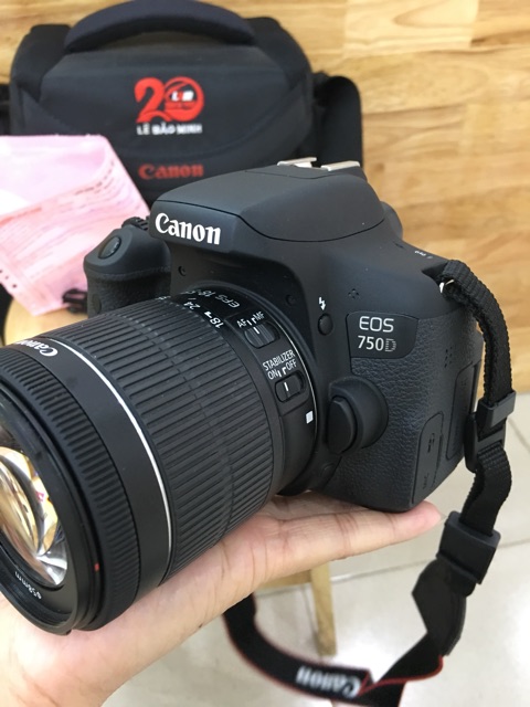 🔥Máy ảnh Canon EOS 750D + Lens 18-55mm STM- BH chính hãng LBM dài