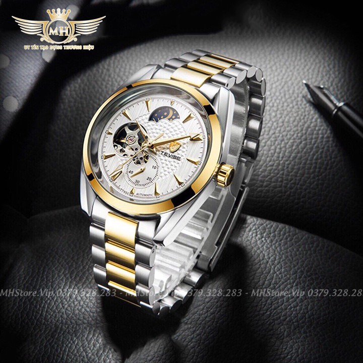 Đồng hồ cơ nam Tevise 795C ✴️FreeShip✴️ Dây thép đúc không gỉ, chống nước, chống nước ✴️Hàng chính hãng, BH 12 tháng