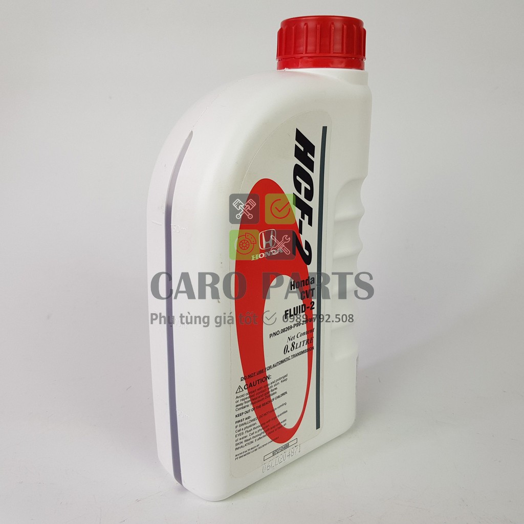 Dầu nhớt hộp số tự động vô cấp xe City, Civic, Jazz Honda HCF-2 CVT Fluid-2