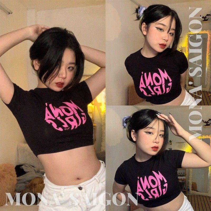 Áo thun croptop Mona Girls | BigBuy360 - bigbuy360.vn