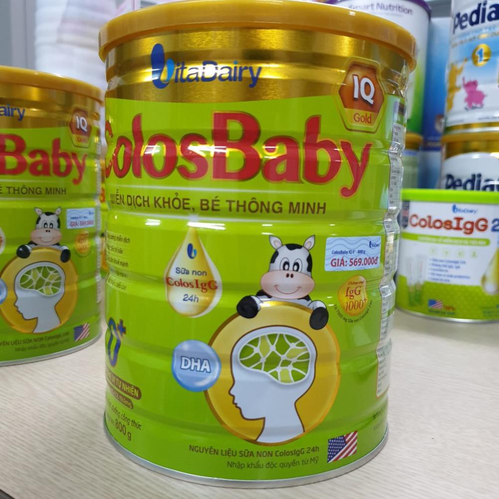 Sữa non Colosbaby IQ Gold 0+ 800gr Date 2022