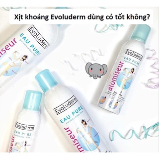 Xịt khoáng-Xịt khoáng cấp ẩm làm dịu da Evoluderm 400ml chính hãng