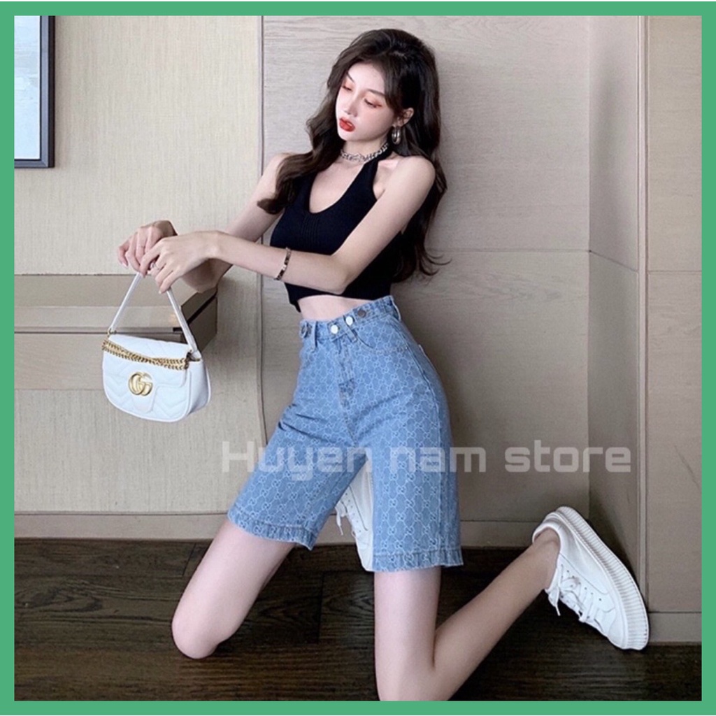 Quần Short Jeans Quần Ngố Bò Họa tiết 1 màu cao cấp Mã Q05 kèm video và ảnh thật