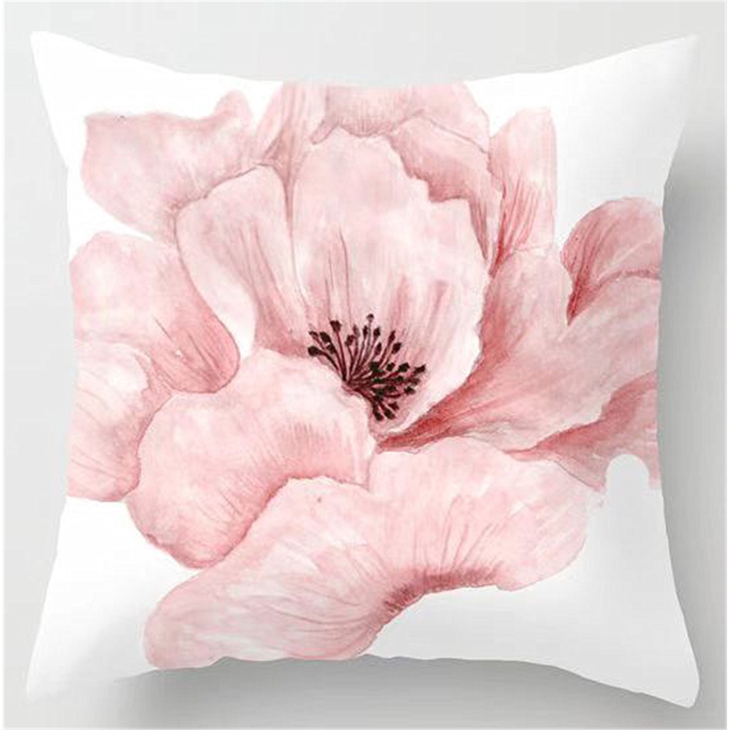 Vỏ GốI HọA TiếT Hoa MàU HồNg 60x60,50x50,45x45,40x40