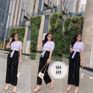 Bigsize Áo cột nơ A49
