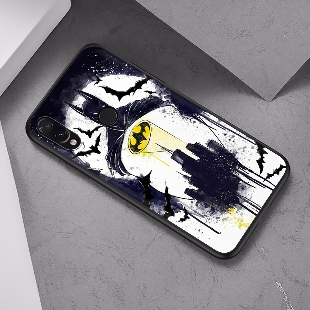 Ốp Lưng Silicone Biểu Tượng Siêu Anh Hùng Batman Uj22 Cho Redmi Note 5 6 7 8 8t 9 9s Pro Max