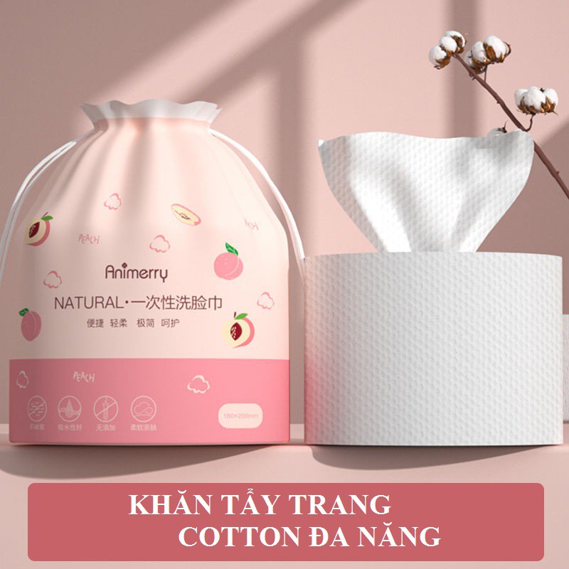 (Có Bán Sỉ) Khăn Tẩy Trang Cotton Đa Năng Thế Hệ Mới