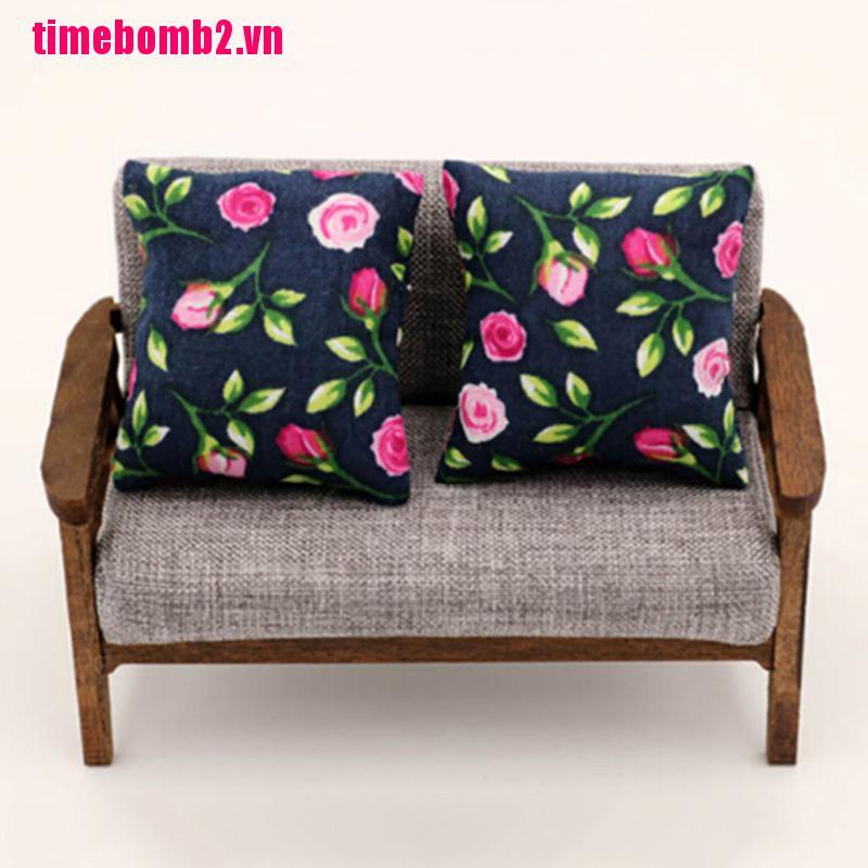 Gối Sofa 4 Màu Tỉ Lệ 1 / 12 Xinh Xắn Dành Cho Búp Bê