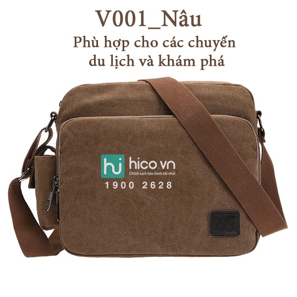 TÚI VẢI ĐEO CHÉO NAM V001 - THỜI TRANG - NĂNG ĐỘNG - CÁ TÍNH