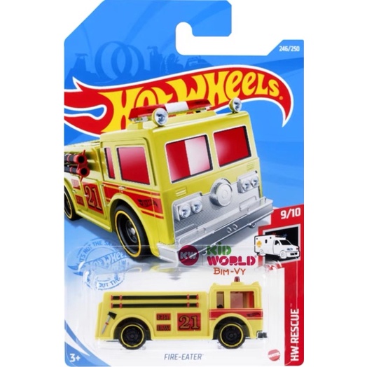 Xe mô hình Hot Wheels basic Cứu hoả Fire-Eater GTB15, 40K.