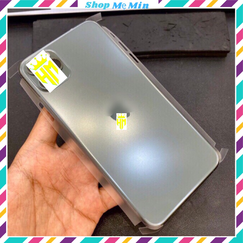 Dán Mặt Sau PPF chống vân tay dành cho iphone 12, 12 pro, 12 promax ,bảo vệ toàn bộ mặt lưng và viền