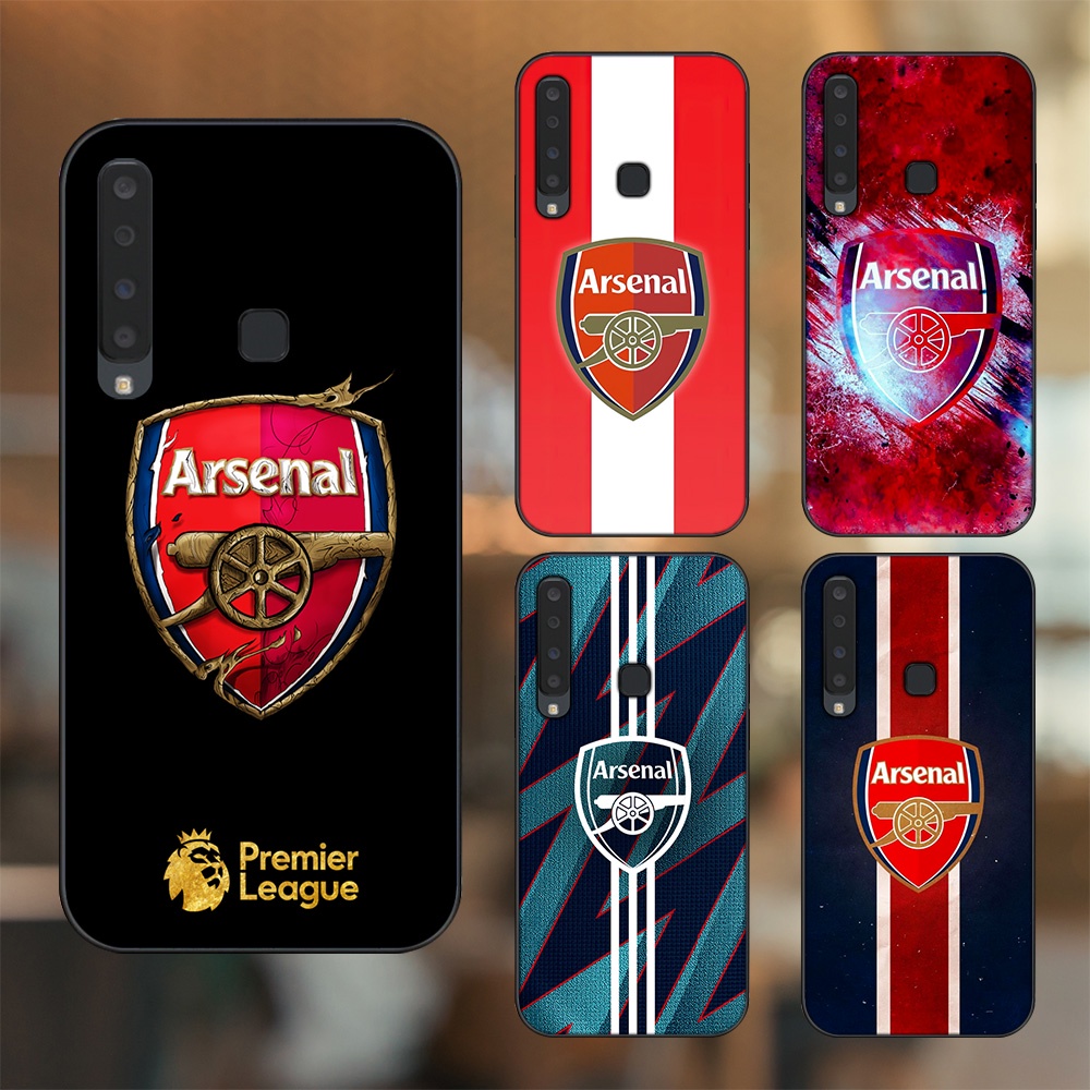 Ốp lưng Samsung A9 2018 viền đen in hình Arsenal FC