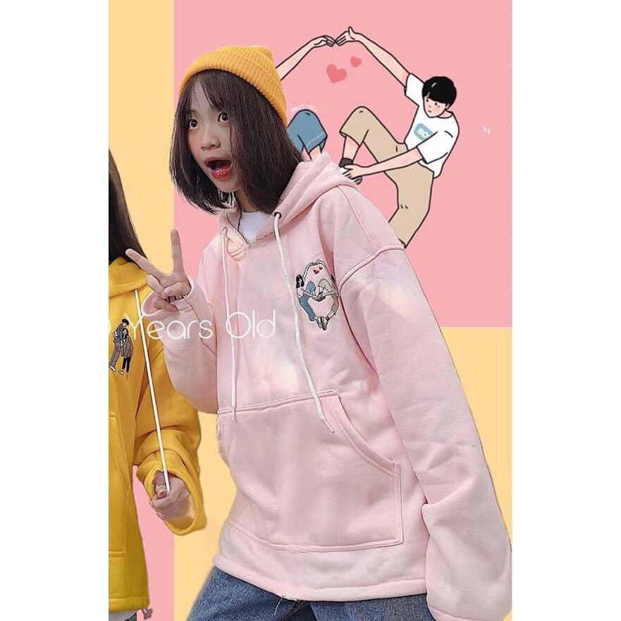 Nỉ đôi bạn dễ thương hồng